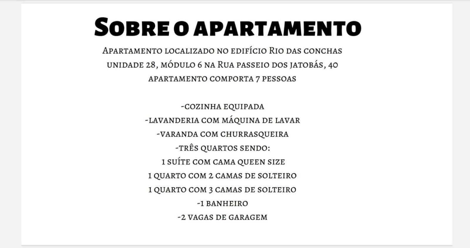 Riviera De Sao Lourenco Apartment